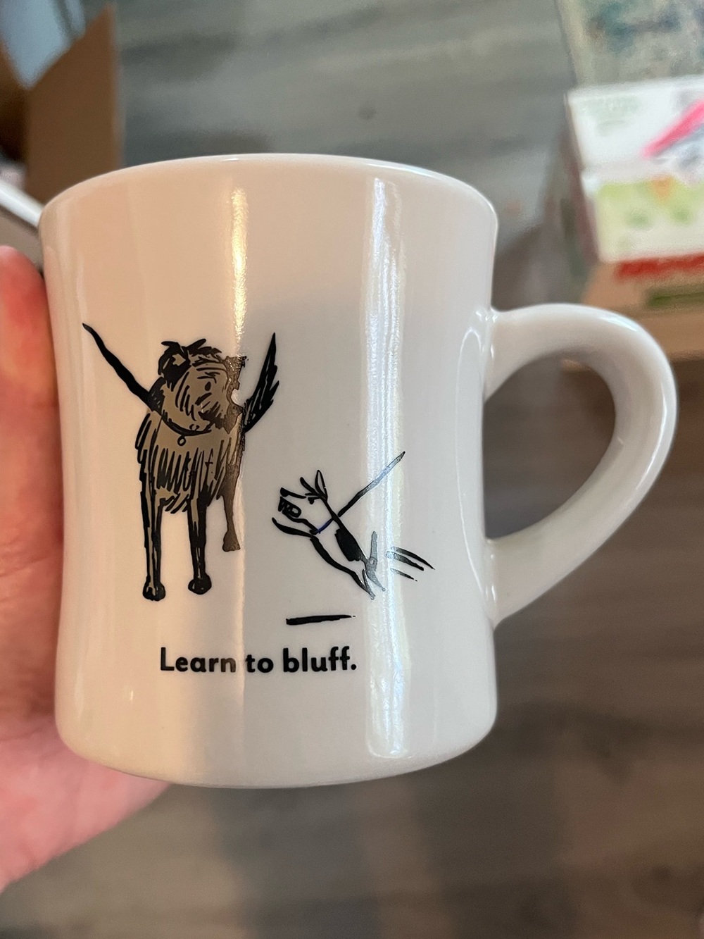 Bad Dog Wisdom Learn To Bluff Mug